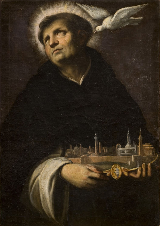 Raffaello Vanni  Beato Ambrogio Sansedoni olio su tela, cm 110×80